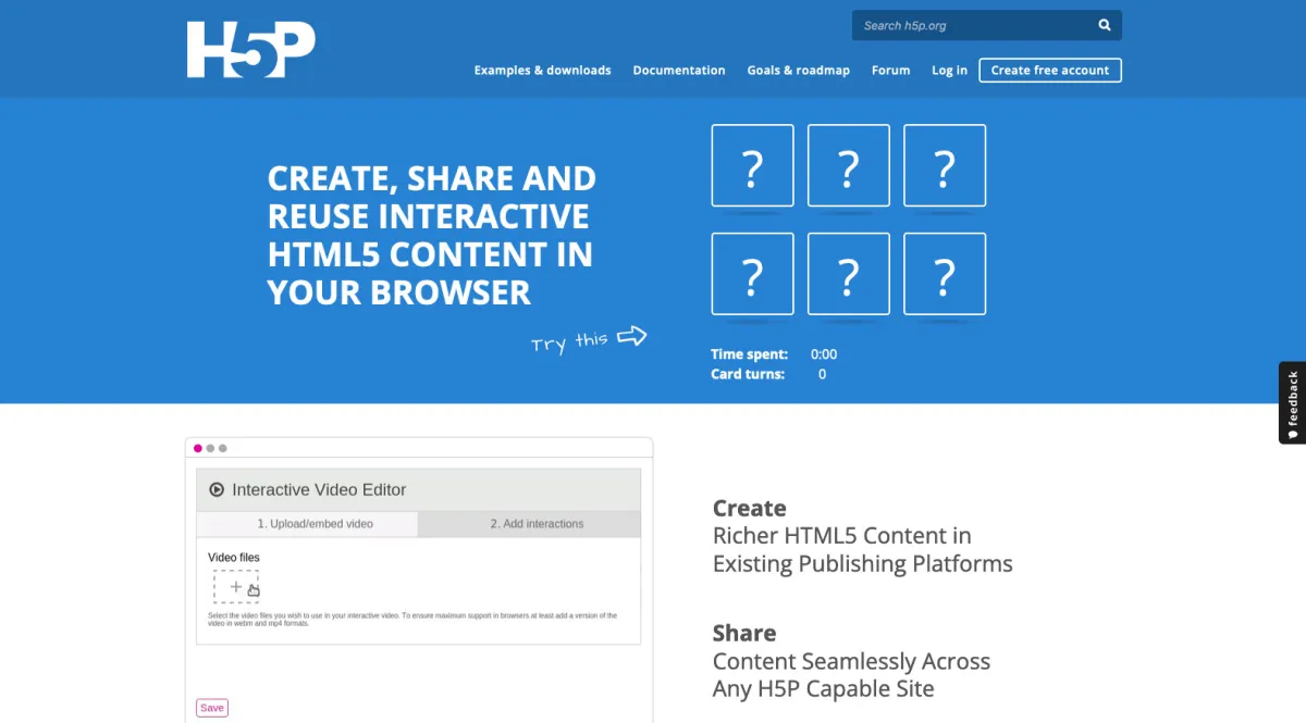 Interface H5P : fonctionnalités, prix, alternatives