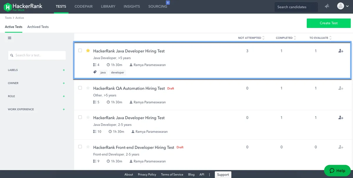 Notre avis sur HackerRank : un logiciel d'évaluation des candidats / tests de recrutement à découvrir