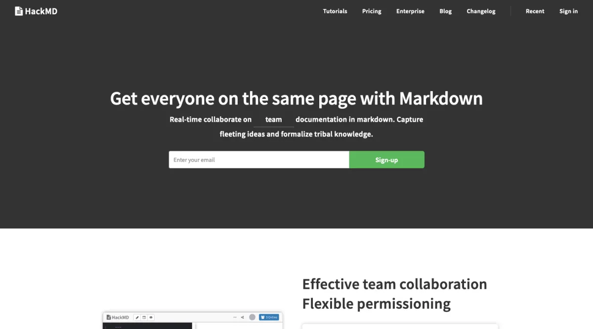 Interface HackMD : fonctionnalités, prix, alternatives