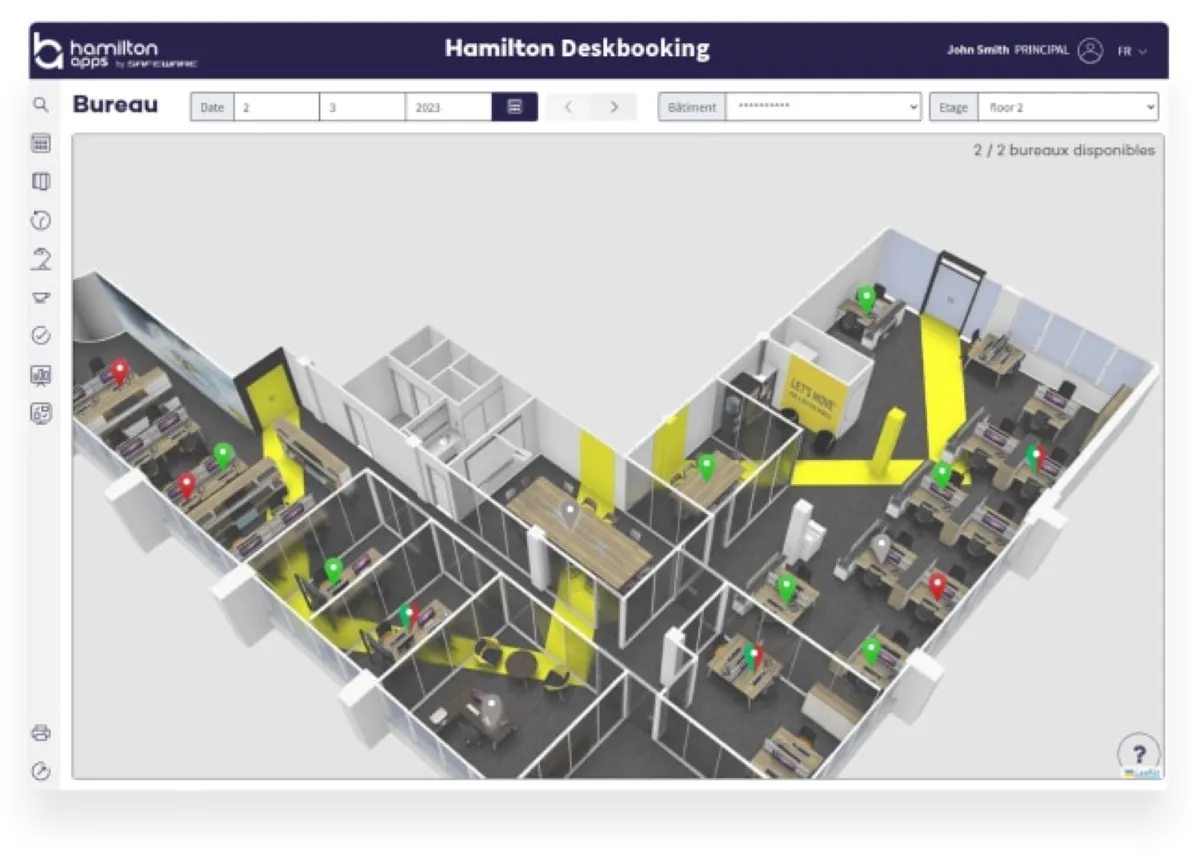 Notre avis sur Hamilton Deskbooking : un logiciel de planning à découvrir