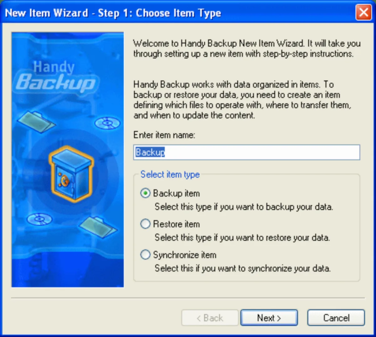 Interface Handy Backup: fonctionnalités, prix, alternatives