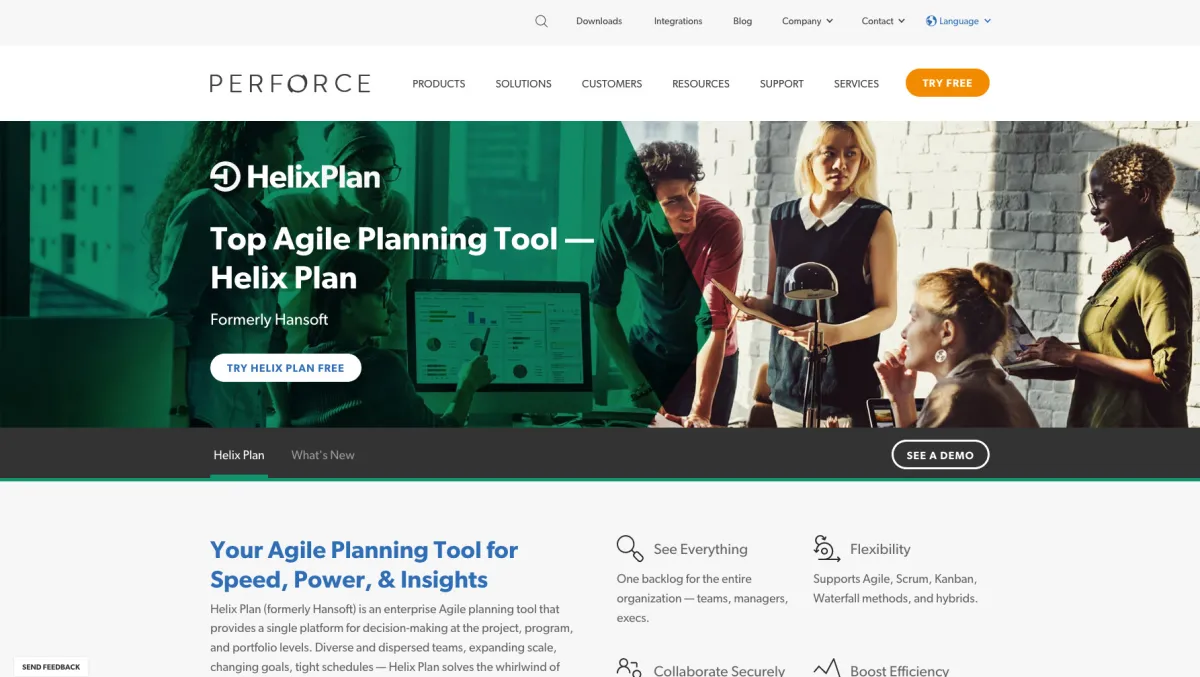 Interface Hansoft : fonctionnalités, prix, alternatives