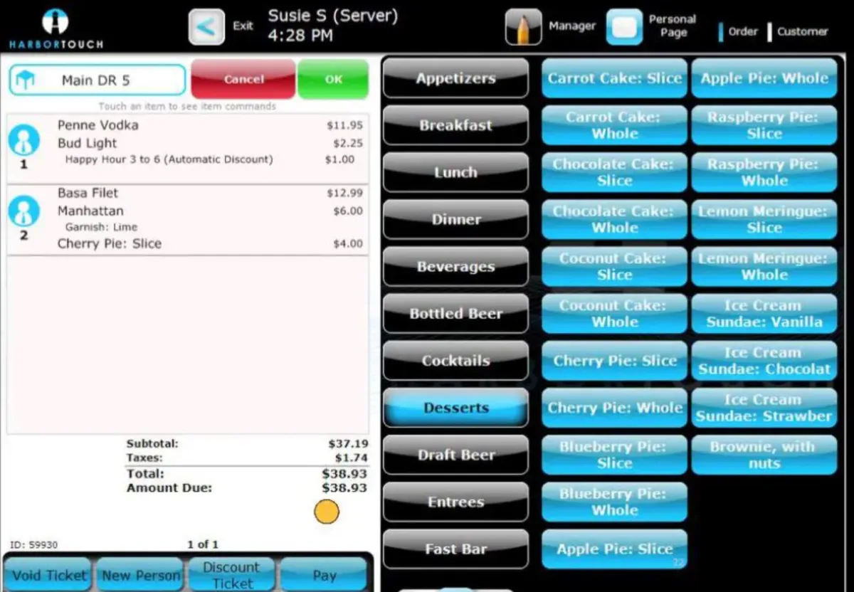 Notre avis sur Harbortouch POS : un logiciel pour restaurant à découvrir