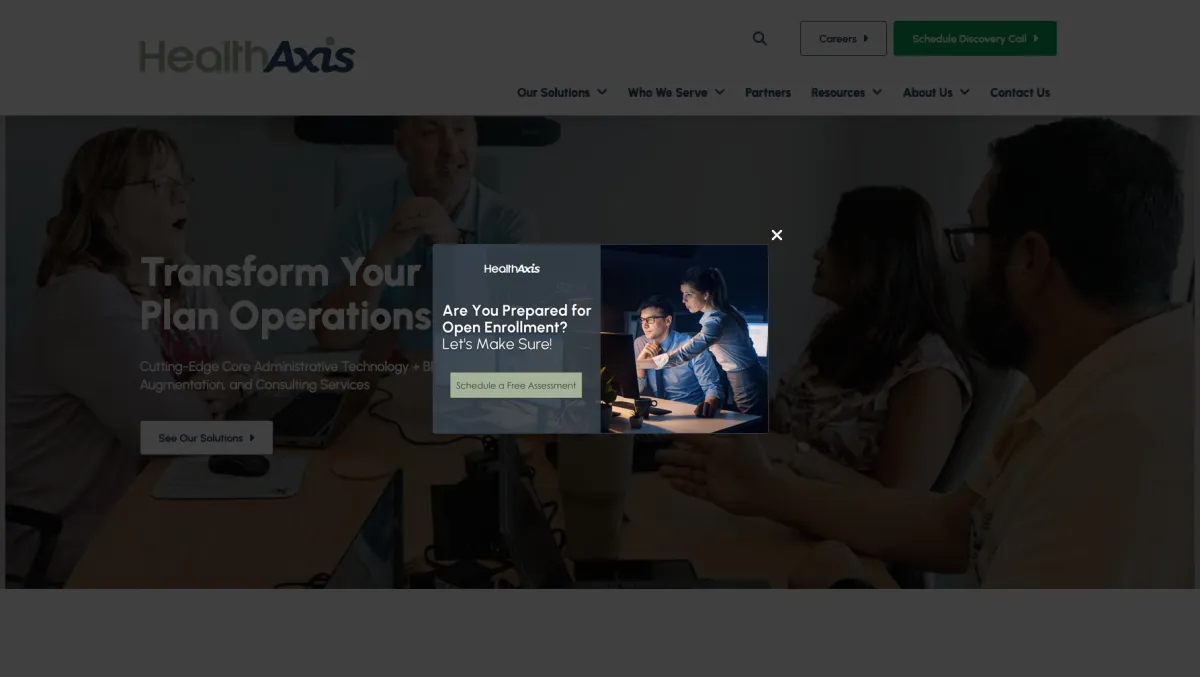 Interface Healthaxis : image, ergonomie, alternatives