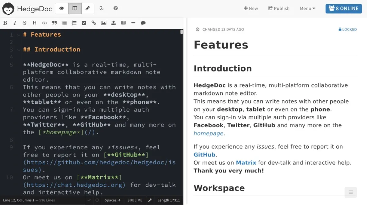 Notre avis sur HedgeDoc : un logiciel de prise de notes à découvrir