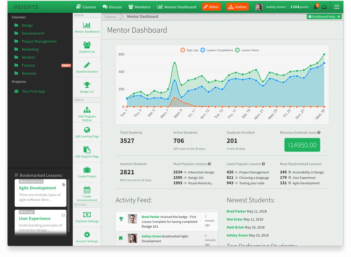 Notre avis sur Heights Platform : un logiciel de création de cours (course authoring) à découvrir