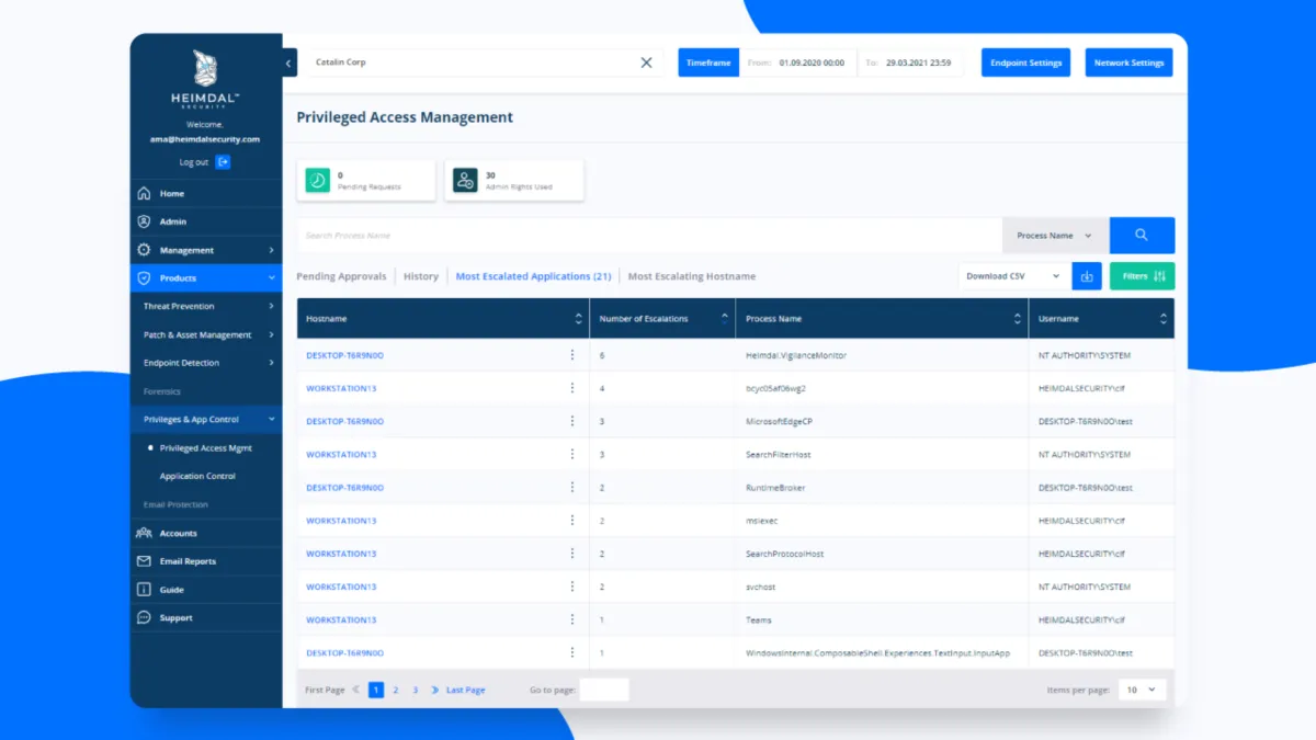 Heimdal Privileged Access Management: avis sur le logiciel de gestion des accès privilégiés (PAM): fonctionnalités, avantages, inconvénients et tarifs Heimdal Privileged Access Management: avis sur le logiciel de gestion des accès privilégiés (PAM): fonctionnalités, avantages, inconvénients et tarifs