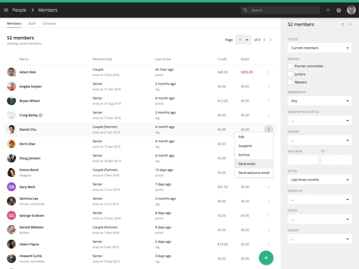 Interface Hello Club: fonctionnalités, prix, alternatives