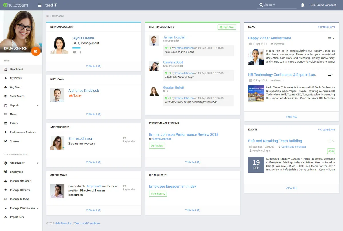 Notre avis sur HelloTeam : un logiciel d'engagement collaborateur (employee engagement) à découvrir