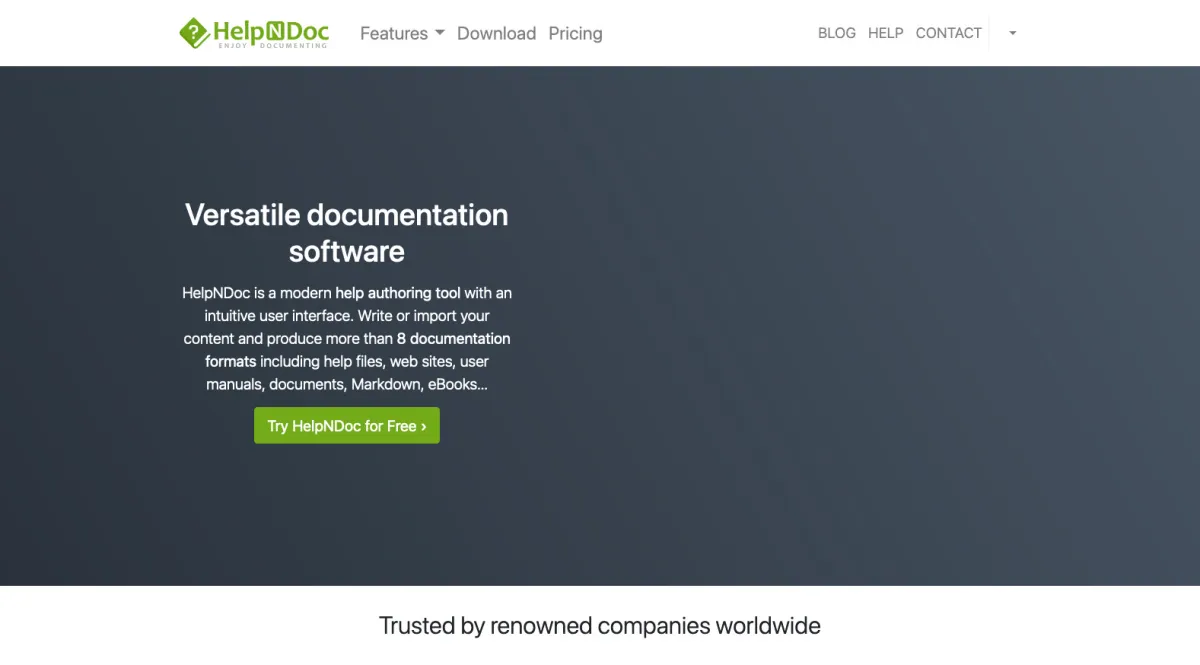 Interface HelpNDoc : fonctionnalités, prix, alternatives
