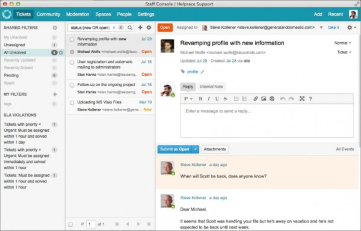 Notre avis sur Helprace : un logiciel de service client (assistance / support / SAV) à découvrir