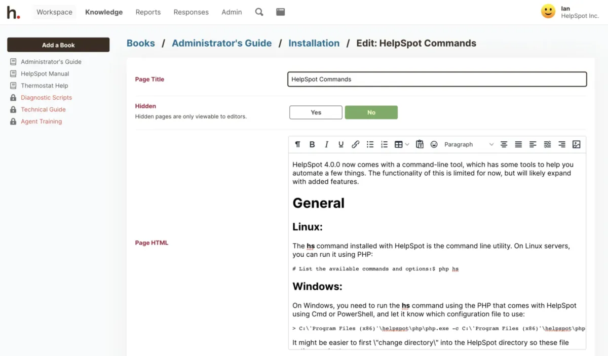 Interface HelpSpot: fonctionnalités, prix, alternatives
