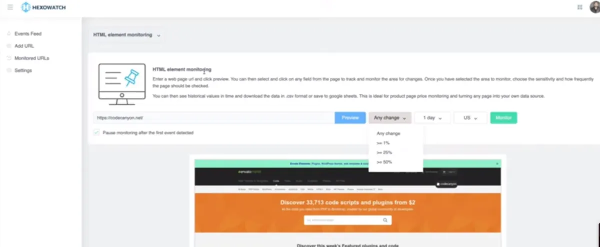 Interface Hexowatch: fonctionnalités, prix, alternatives