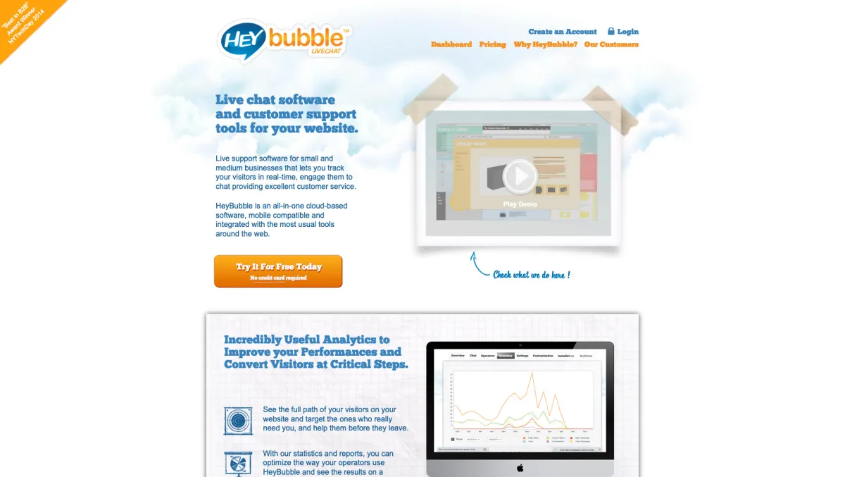 Interface Heybubble : image, ergonomie, alternatives