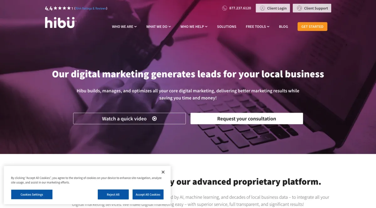 Interface Hibu : fonctionnalités, prix, alternatives