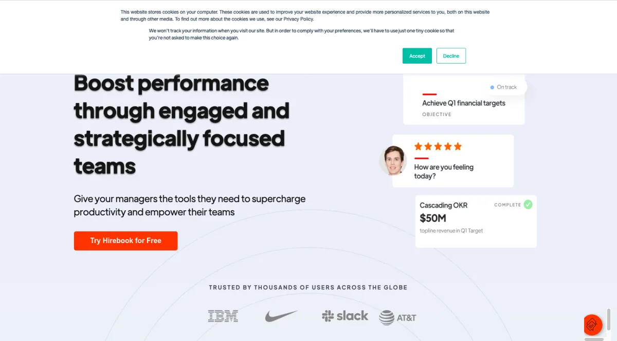 Interface Hirebook : image, ergonomie, alternatives