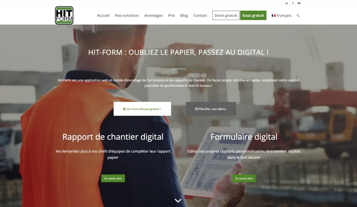 Notre avis sur Hit-Form : un logiciel de planning de chantier à découvrir