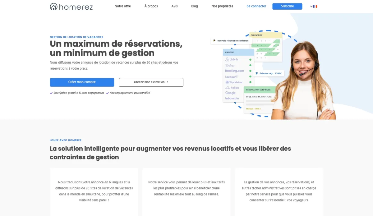 Interface Homerez : fonctionnalités, prix, alternatives