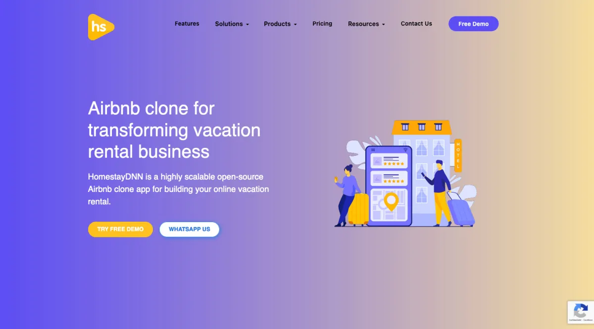 Interface HomestayDNN : fonctionnalités, prix, alternatives