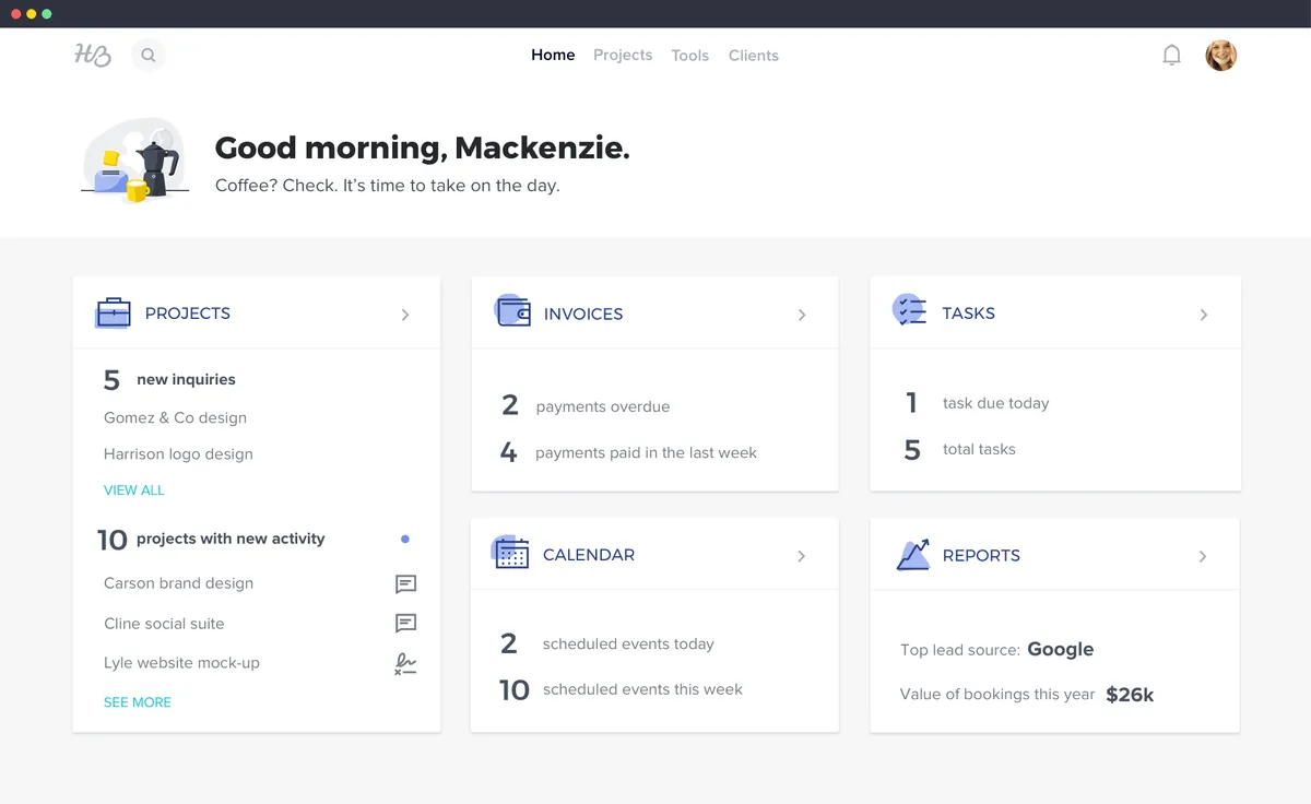 Notre avis sur HoneyBook : un logiciel CRM à découvrir