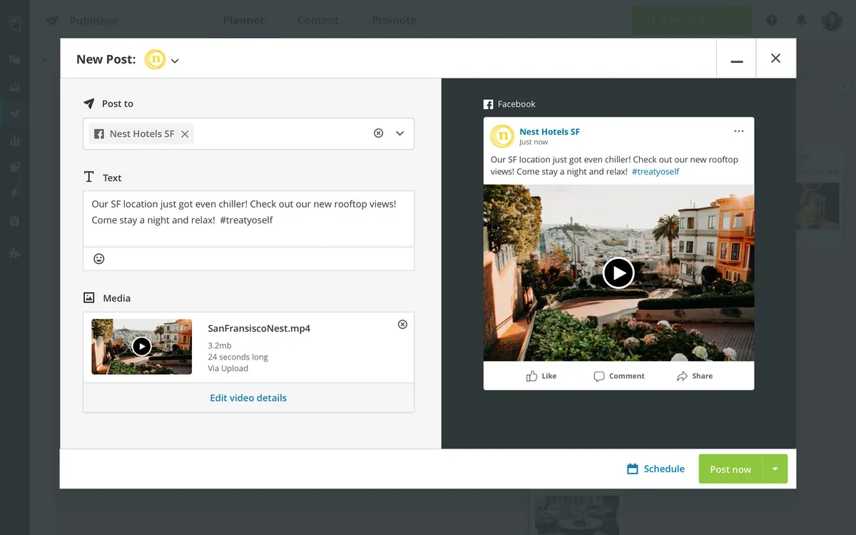 Interface Hootsuite: fonctionnalités, prix, alternatives