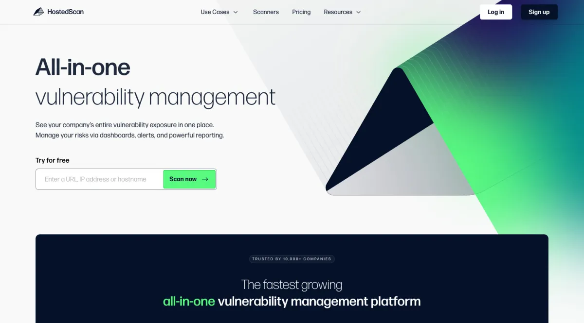 Interface HostedScan : image, ergonomie, alternatives