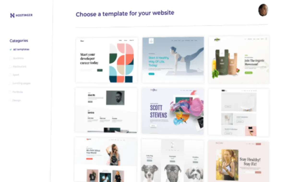 Hostinger est un hébergement web et gestion de domaines populaire qui existe en version gratuite ou payante (à partir de 1,49 €) 