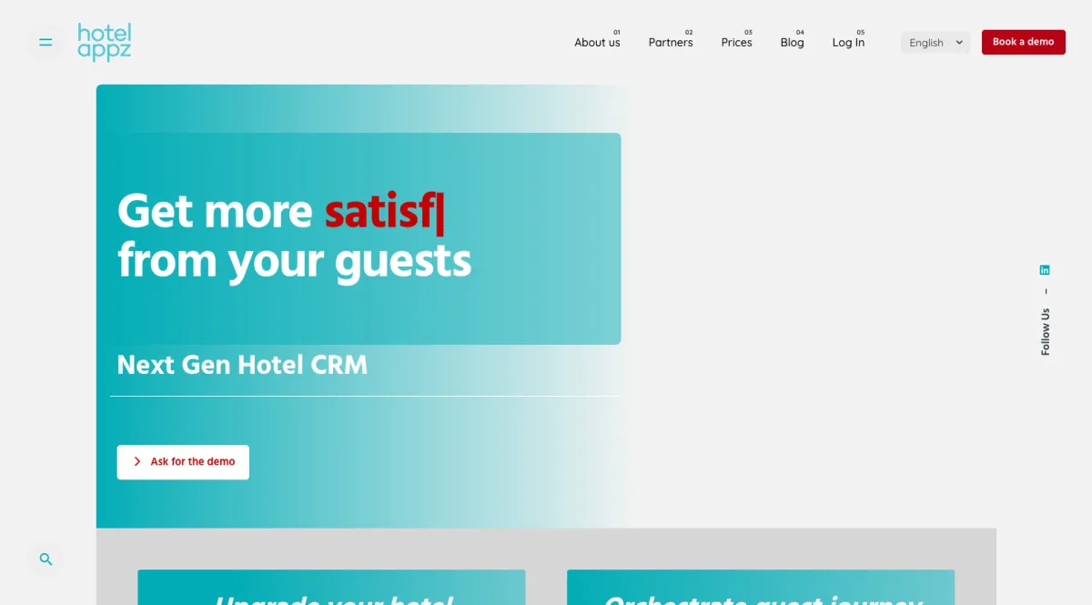Interface HotelAppz : fonctionnalités, prix, alternatives