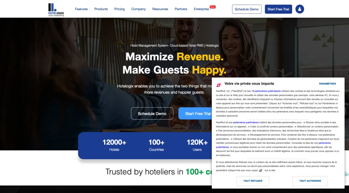 Interface Hotelogix : fonctionnalités, prix, alternatives