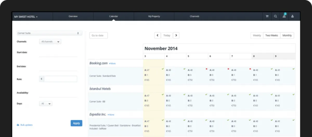 Interface HotelRunner: fonctionnalités, prix, alternatives