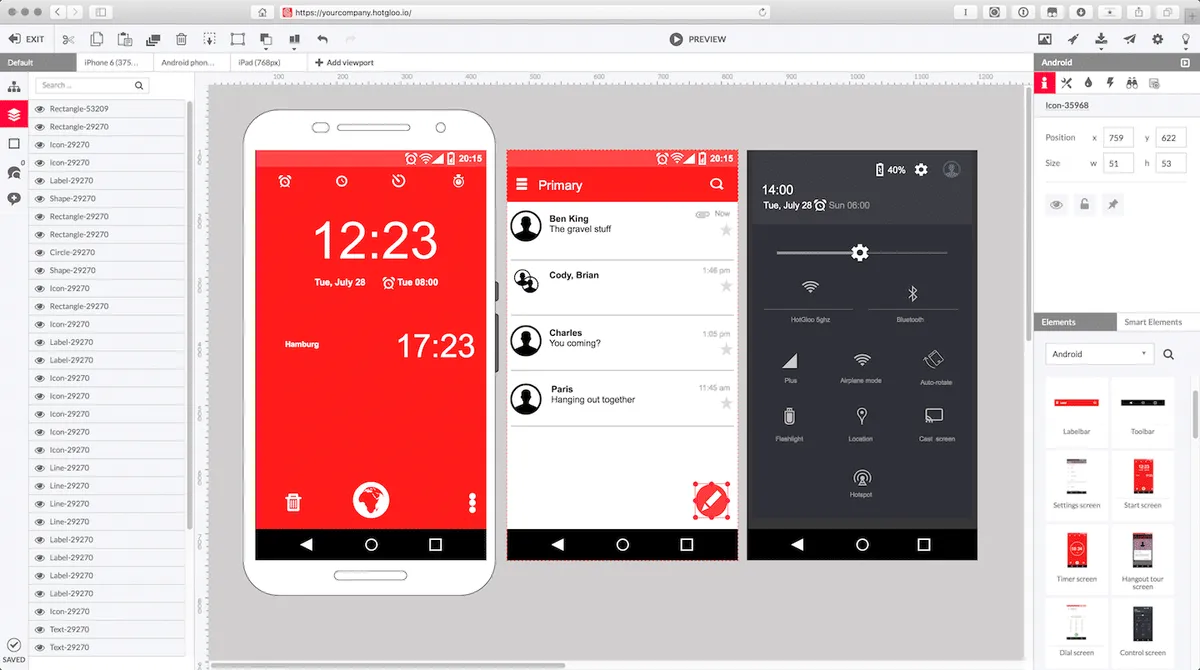 Notre avis sur Hotgloo : un logiciel de prototypage (mockup) à découvrir