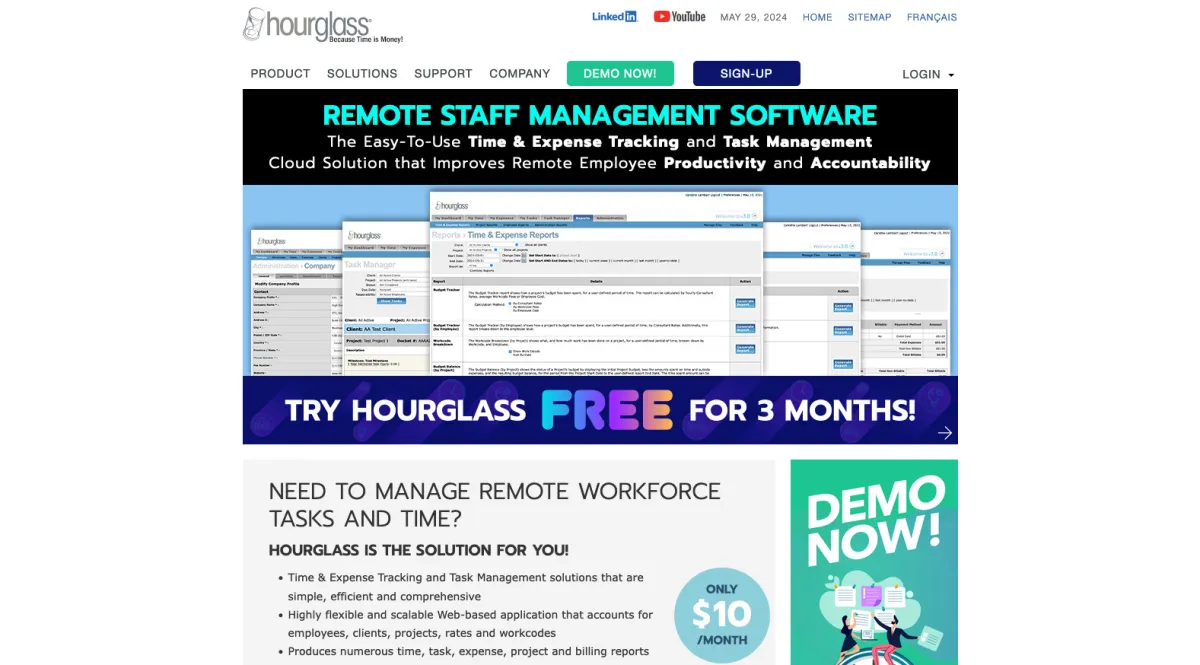 Interface Hourglass : fonctionnalités, prix, alternatives