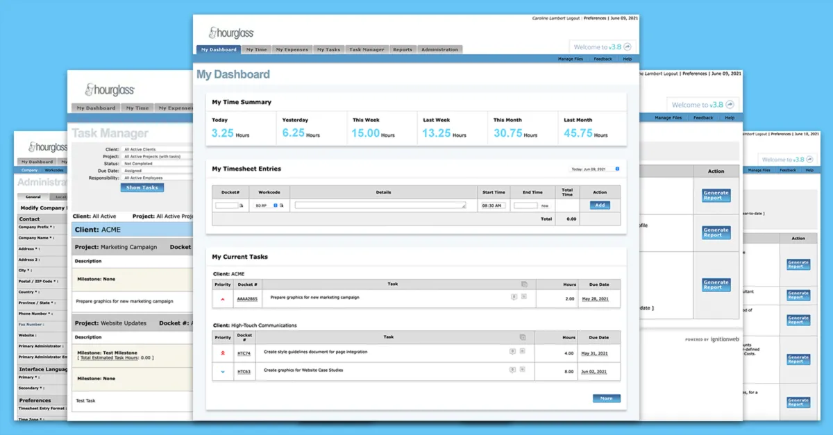 Notre avis sur Hourglass : un logiciel de gestion des temps et activités (GTA: time tracking / pointage / badgeuse) à découvrir