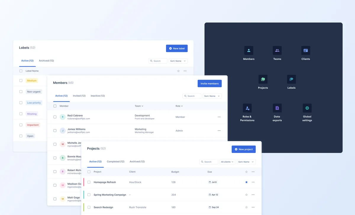 Interface HourStack: fonctionnalités, prix, alternatives