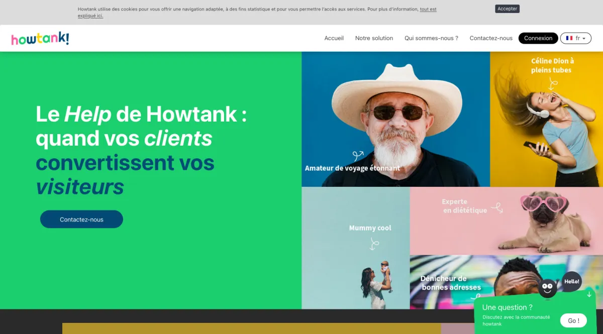 Interface Howtank : image, ergonomie, alternatives Interface Howtank : image, ergonomie, alternatives
