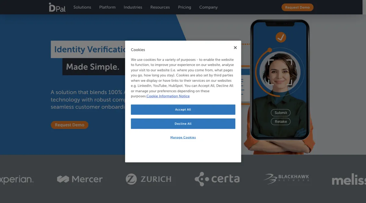 Interface ID-Pal : fonctionnalités, prix, alternatives