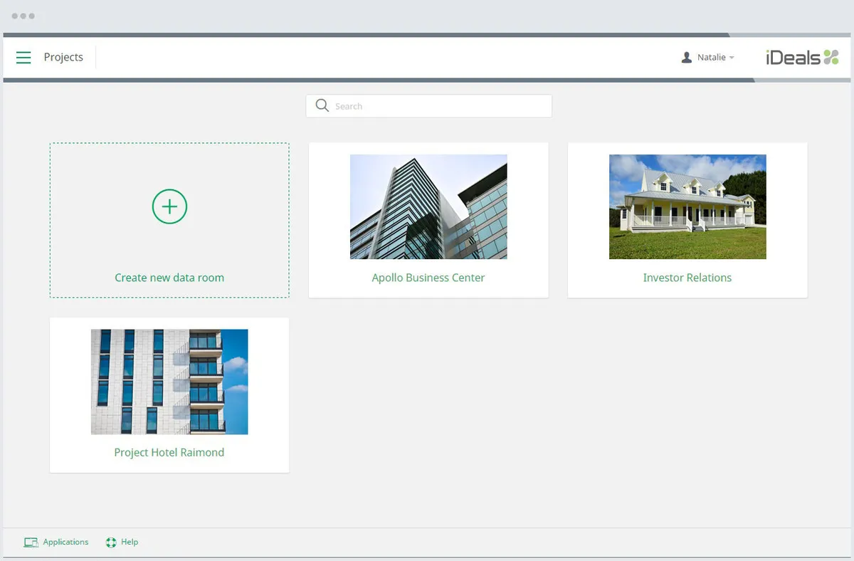 Interface iDeals Solutions: image, ergonomie, alternatives Interface iDeals Solutions: image, ergonomie, alternatives