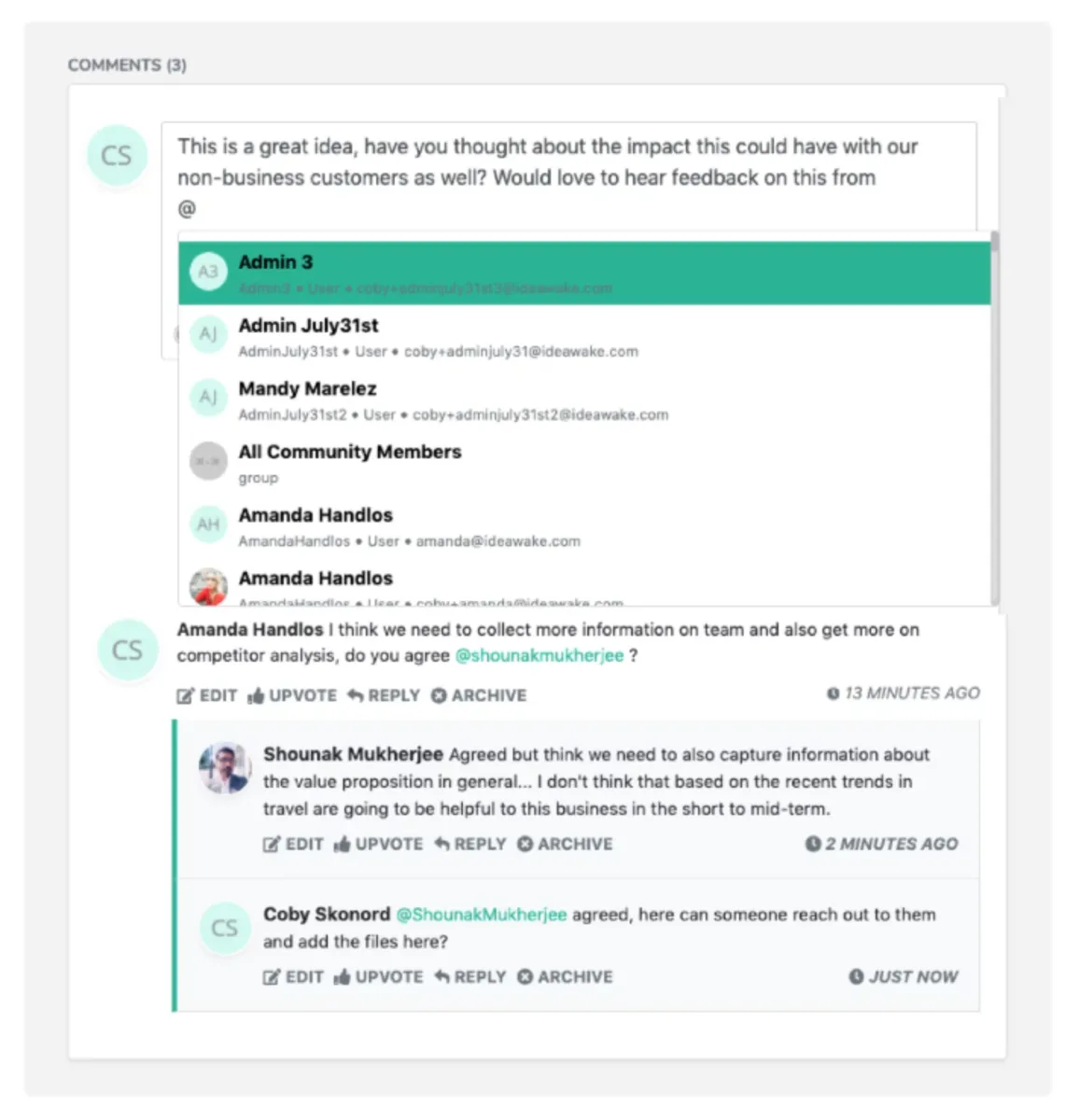 Interface Ideawake: fonctionnalités, prix, alternatives
