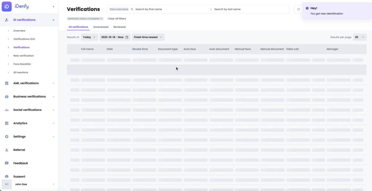 Interface iDenfy: fonctionnalités, prix, alternatives Interface iDenfy: fonctionnalités, prix, alternatives
