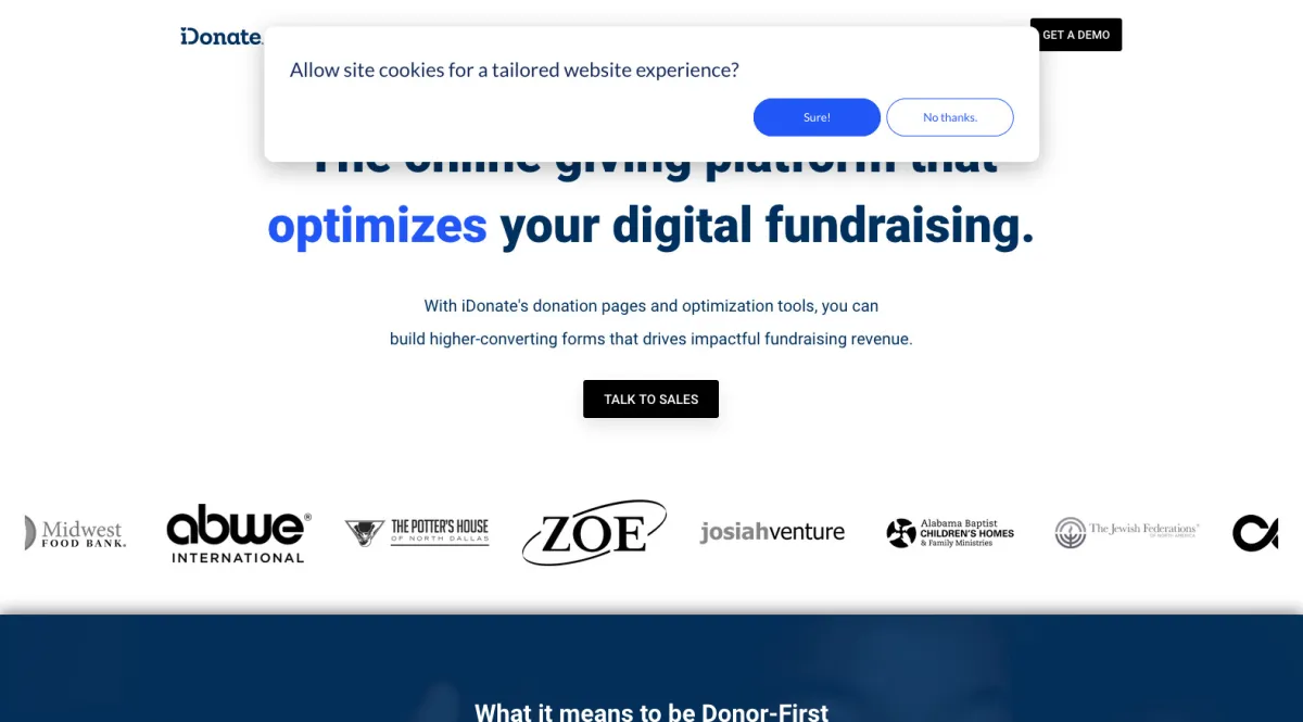 Interface iDonate : fonctionnalités, prix, alternatives