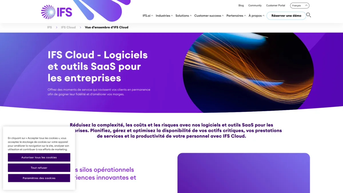 Notre avis sur IFS ESM : un logiciel de gestion des interventions et tournées sur le terrain (FSM: field service) à découvrir