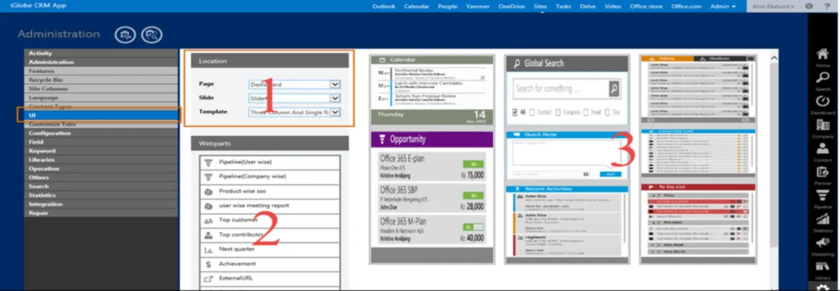 Notre avis sur iGlobe CRM for Office 365 : un logiciel CRM à découvrir
