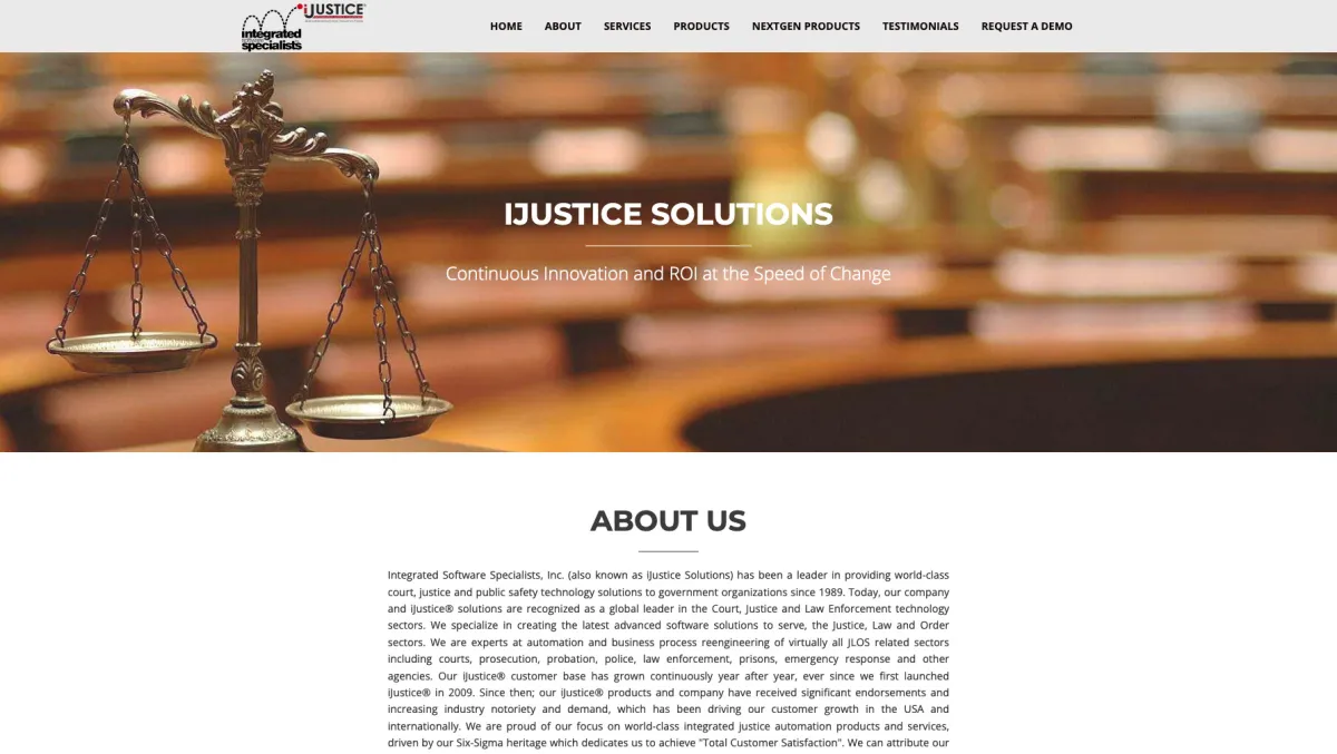 Interface iJustice : fonctionnalités, prix, alternatives