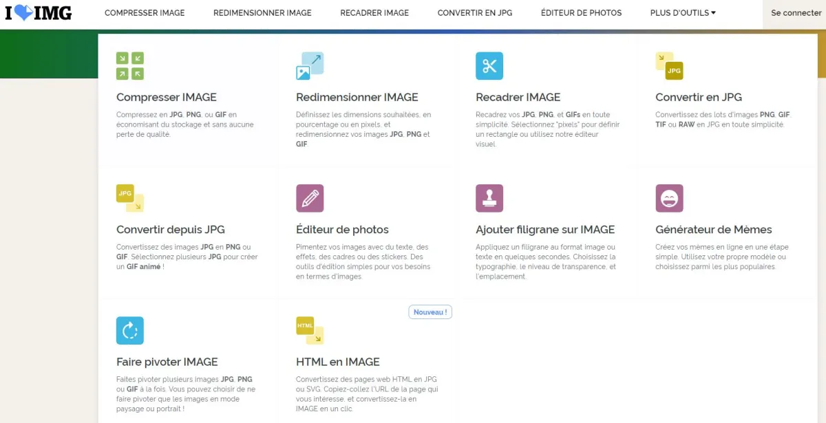 iLoveIMG est un logiciel d'optimisation d'images très réputé en entreprise car il dispose de nombreuses fonctionnalités et intégrations tierces iLoveIMG est un logiciel d'optimisation d'images très réputé en entreprise car il dispose de nombreuses fonctionnalités et intégrations tierces