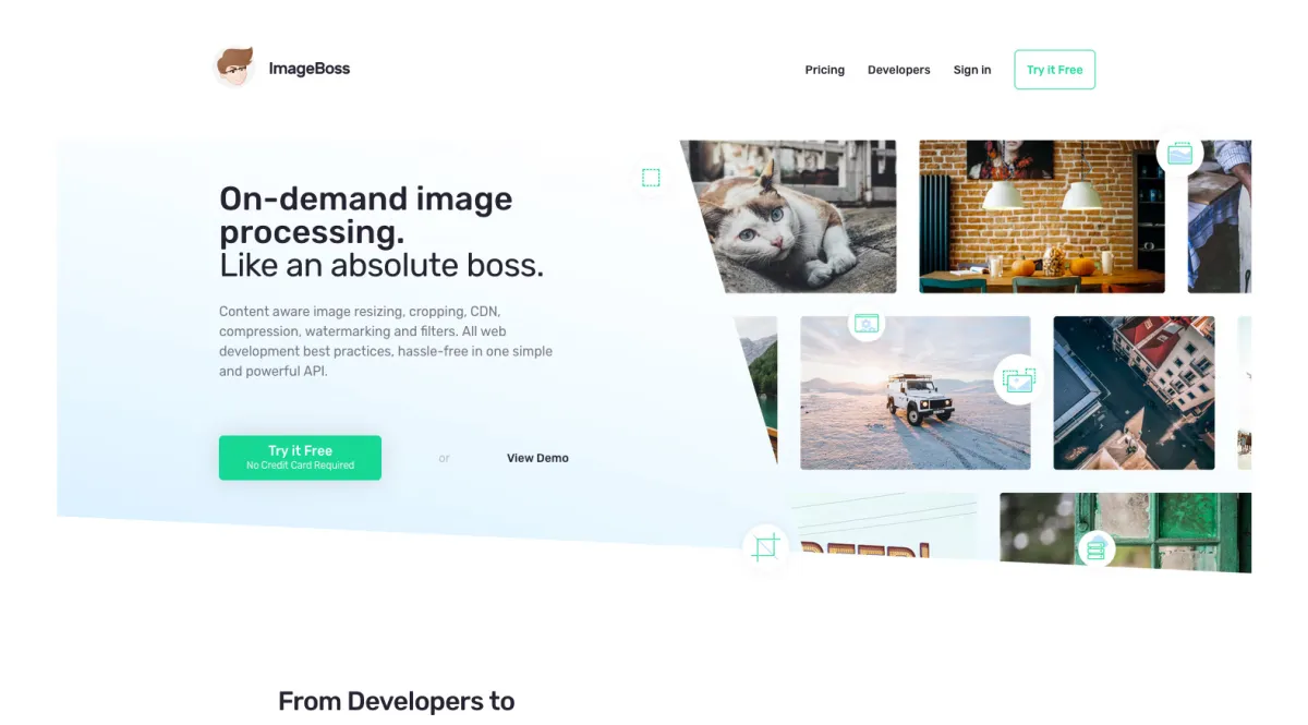 Interface ImageBoss : fonctionnalités, prix, alternatives