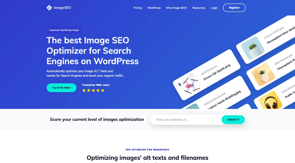 Interface ImageSEO : image, ergonomie, alternatives Interface ImageSEO : image, ergonomie, alternatives