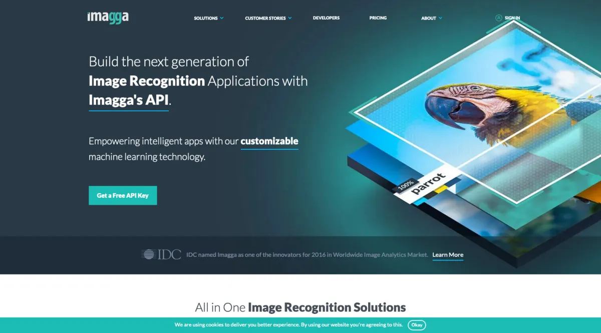 Interface Imagga : fonctionnalités, prix, alternatives