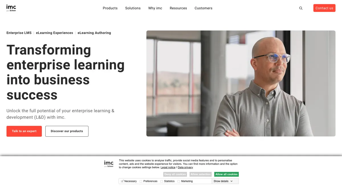Interface IMC Learning Suite : fonctionnalités, prix, alternatives