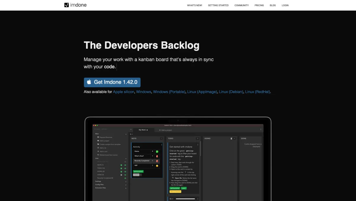 Interface iMDone : fonctionnalités, prix, alternatives