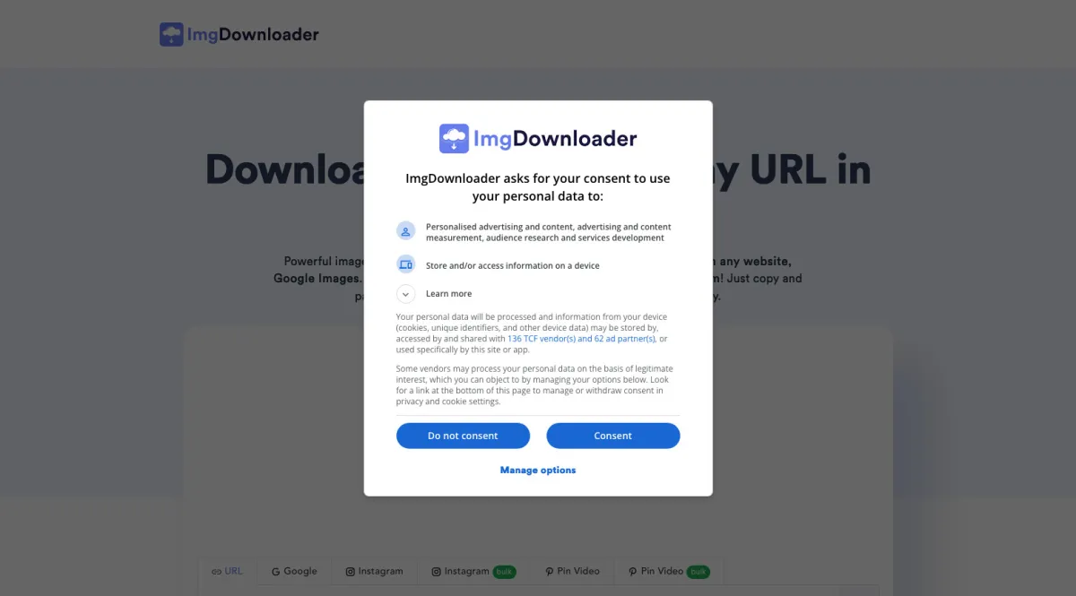 Interface ImgDownloader : fonctionnalités, prix, alternatives